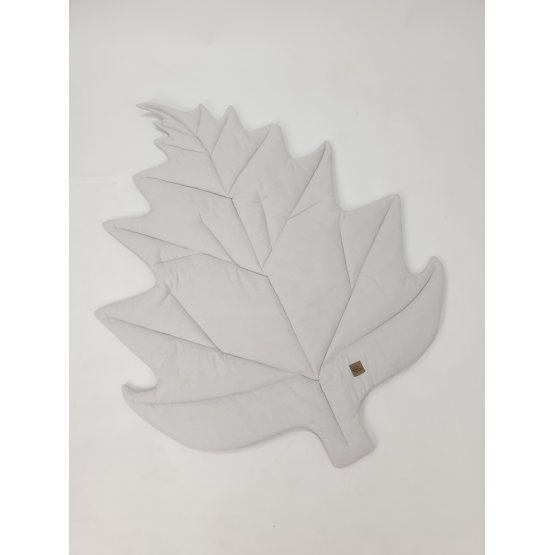 Tappetino da gioco in cotone Leaf - grigio chiaro