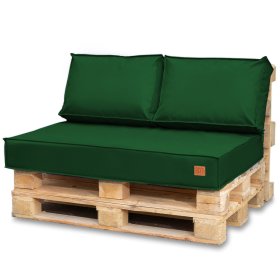 Set di cuscini per mobili pallet - Verde, FLUMI