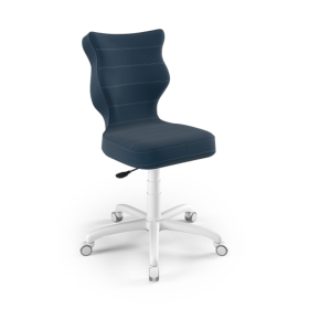 Sedia da scrivania ergonomica regolata ad un'altezza di 146-176,5 cm - blu navy