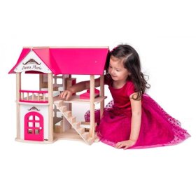 Casa delle bambole Anna-Marie con mobili, Woodyland Woody