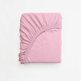 Lenzuolo in cotone 200x160 cm - rosa, Frotti