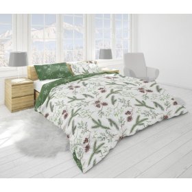 Biancheria da letto in cotone Ramoscelli 140x200 cm + 70x90 cm