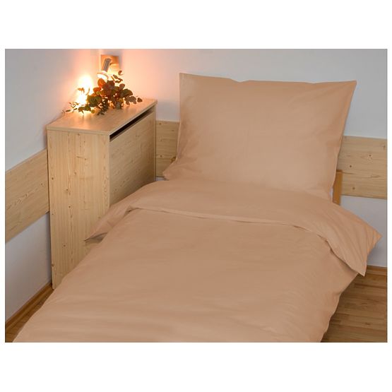 Biancheria da letto in cotone tinta unita 140x200 cm - Beige