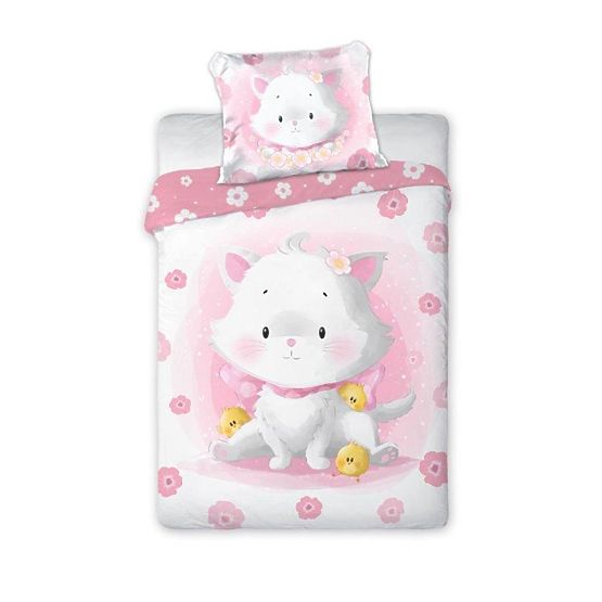 Biancheria da letto per bambini 135x100 cm + 60x40 cm Gattino