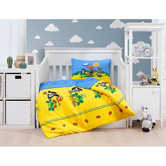 Biancheria da letto per bambini Krtek e fragoline