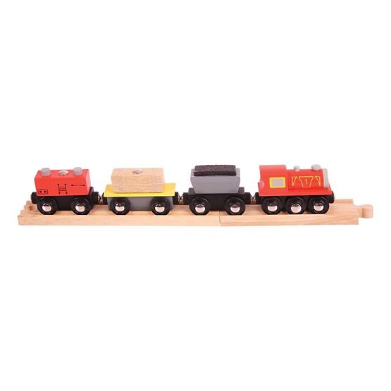 Bigjigs Rail Treno merci + binari