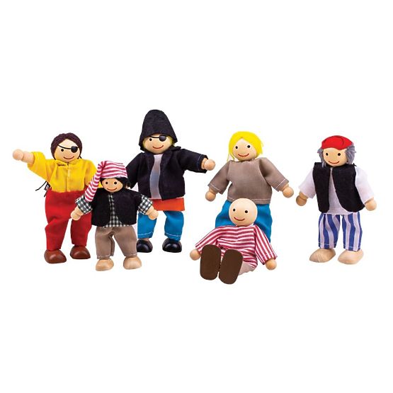 Bigjigs Toys Pirati Set 6 pz