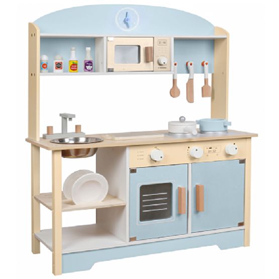 Blueberry - Cucina in legno con accessori