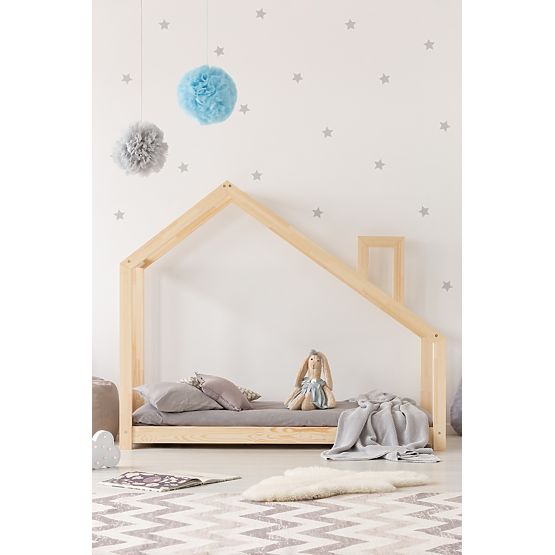 Letto per bambini a forma di casa Mila Chimney