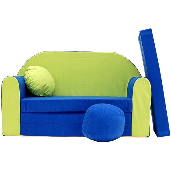 Divano per bambini Blu-verde