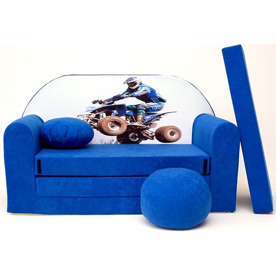 Divano per bambini Corridore blu