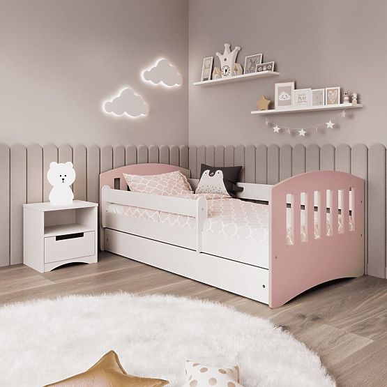 Letto per bambini Classic - rosa cipria