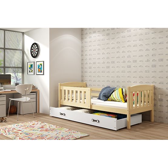 Letto per bambini Exclusive con dettaglio grafite naturale