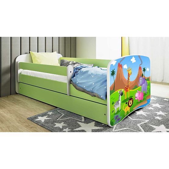 Letto per bambini con barriera Ourbaby - Safari