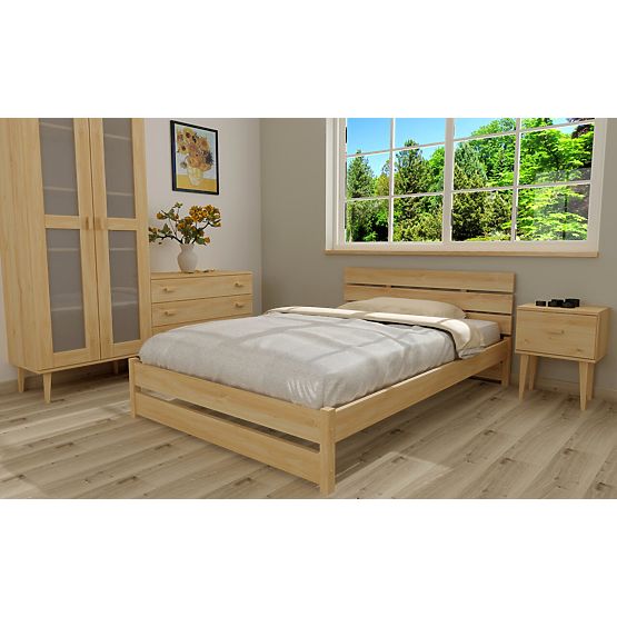 Letto in legno Max 200 x 90 cm - pino