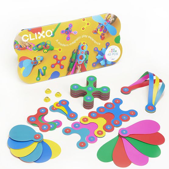 Kit magnetico flessibile Clixo, 42 pz - Arcobaleno