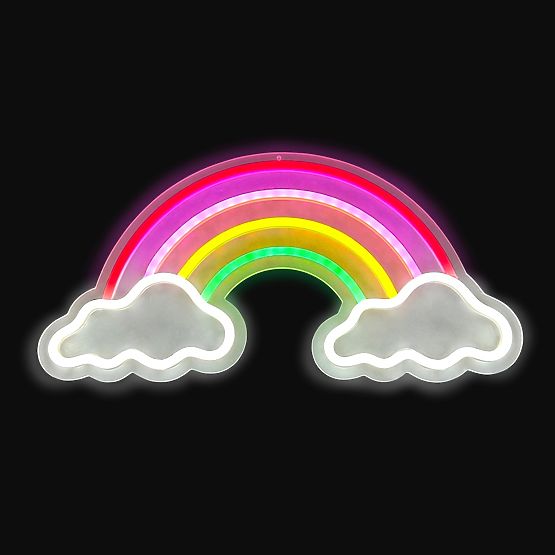 Lampada LED NEON LIGHT - arcobaleno con nuvole