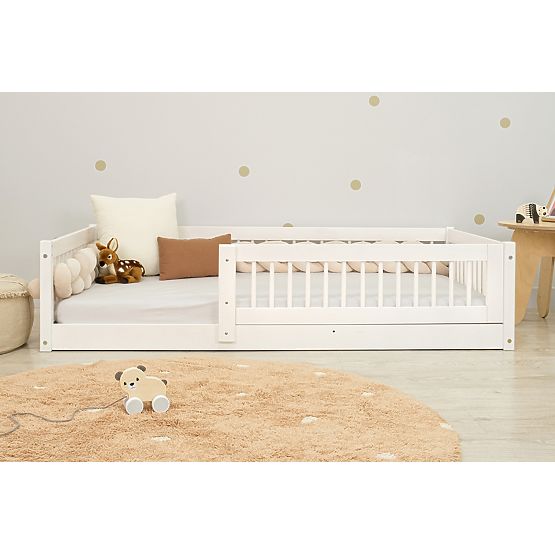 Letto basso per bambini Montessori Ourbaby Plus - bianco