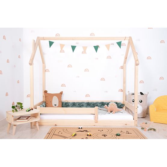 Letto Montessori per bambini a forma di casetta Chimney - laccato