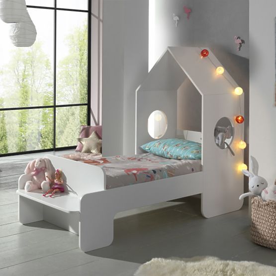 Letto per bambini a forma di casetta Casami - bianco