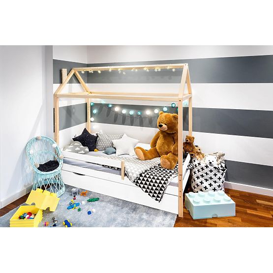 Letto per bambini a forma di casetta Paul - scandinavo