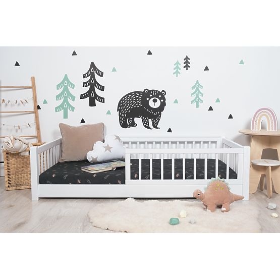 Letto basso per bambini Montessori Ourbaby - bianco