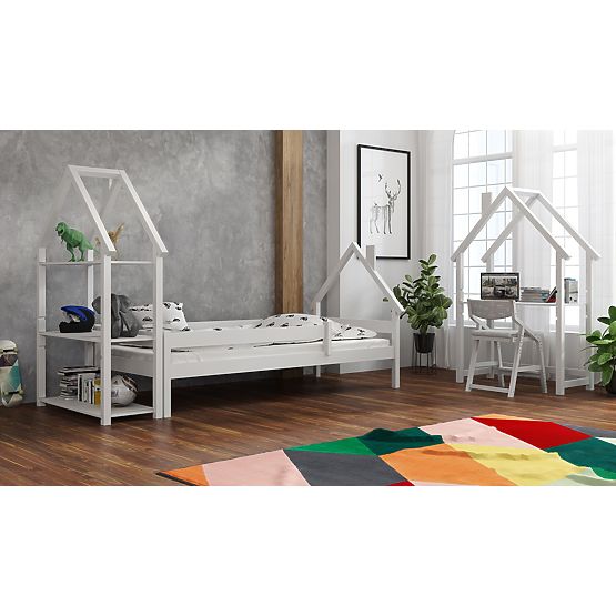 Letto per bambini a forma di casetta Ollie - bianco