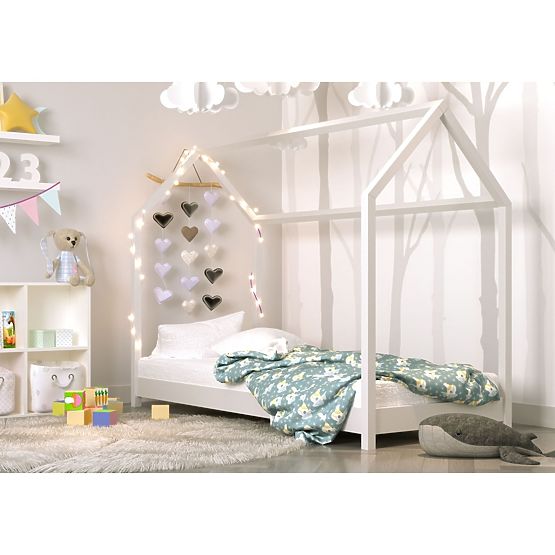 Letto per bambini a forma di casetta Bella - bianco