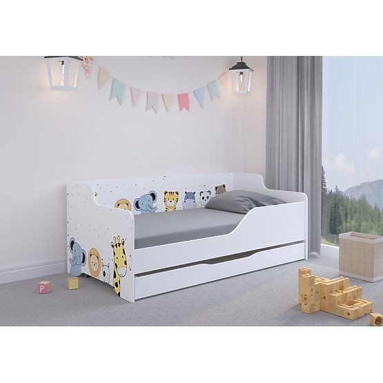 Letto per bambini con schienale LILU 160 x 80 cm - ZOO