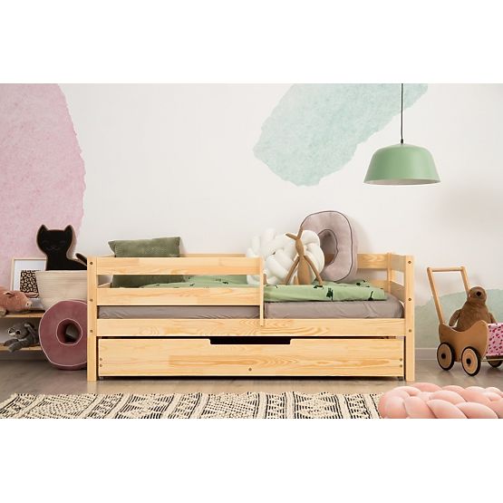 Letto per bambini CPD Mila Plus con cassetto - naturale