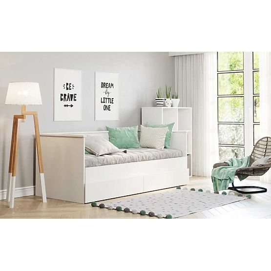 Letto pieghevole HELIOS 200x80 cm - bianco