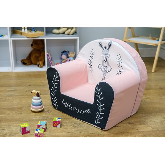 Poltroncina per bambini Ballerina coniglio - bianco-rosa