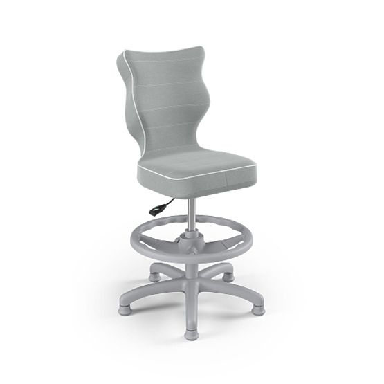 Sedia ergonomica per bambini regolabile in altezza 119-142 cm - grigia