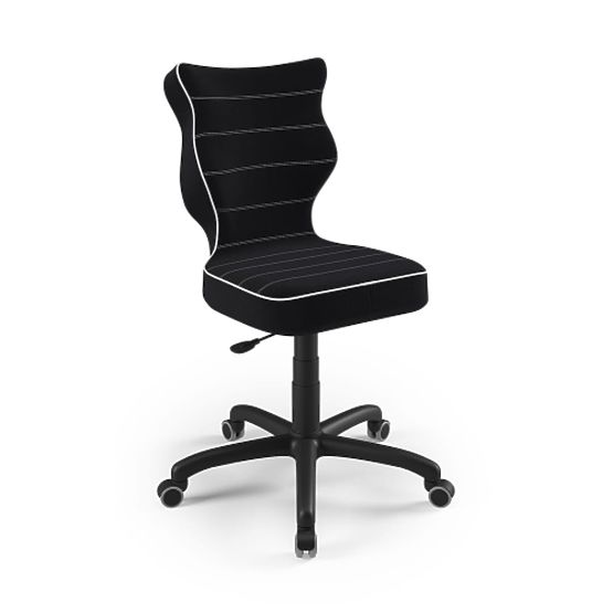 Sedia ergonomica per scrivania regolabile in altezza 146-176,5 cm - nero