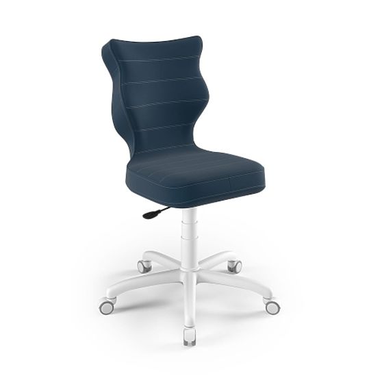 Sedia ergonomica per scrivania regolata per altezza 159-188 cm - blu navy