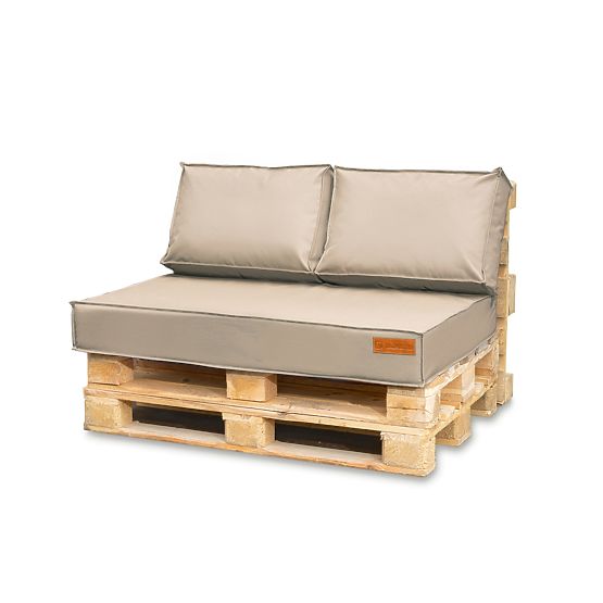 Set di cuscini per mobili pallet - Beige