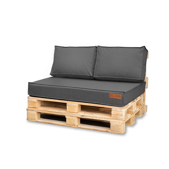 Set di cuscini per mobili pallet - Grigio scuro