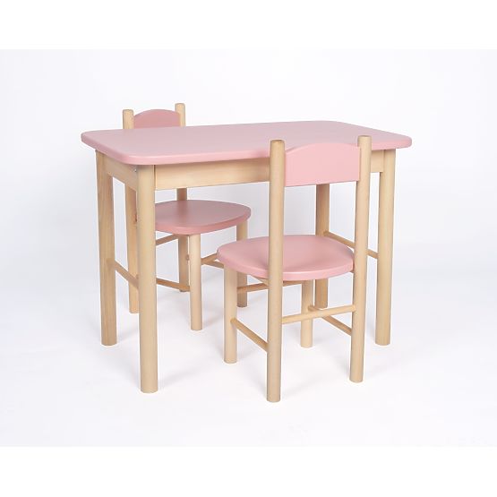 Set tavolino e sedie OURBABY dusty pink