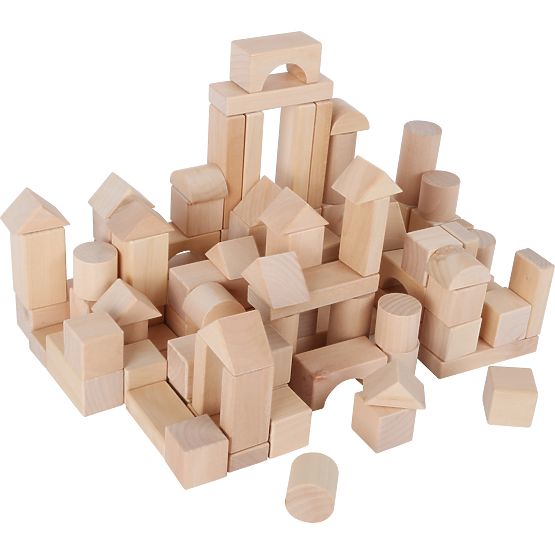 Small Foot Cubi in legno naturale 100 pz