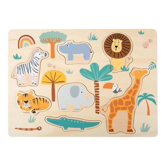 Puzzle in legno Small Foot Insert Safari