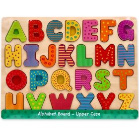 Alfabeto puzzle in legno - lettere maiuscole