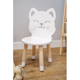 Sedia per bambini - Gattino - bianca