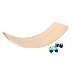 Balance board in legno con macchinina e strada