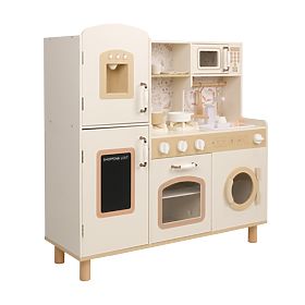 Bianca - Cucina con rubinetto funzionante, lavatrice e forno, Ourbaby®