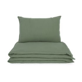 Biancheria da letto in mussola Ourbaby 135x100 + 40x60 cm - verde, Ourbaby®