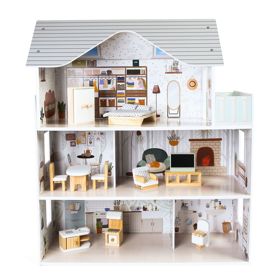 Cottage per bambole di Emma Ekotony Mobili per la residenza, EcoToys