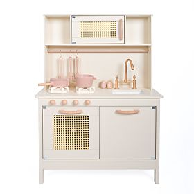 Cucina in legno Rosie con accessori