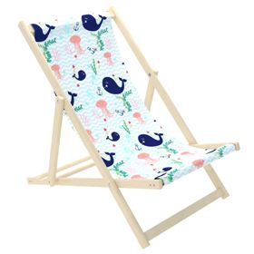 Sedia da spiaggia per bambini Balene e meduse, Chill Outdoor