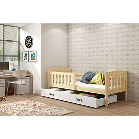 Letto per bambini Exclusive con dettaglio grafite naturale, BMS