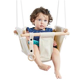 Dvěděti Altalena in tessuto per bambini 100% cotone beige, 2Kids Toys